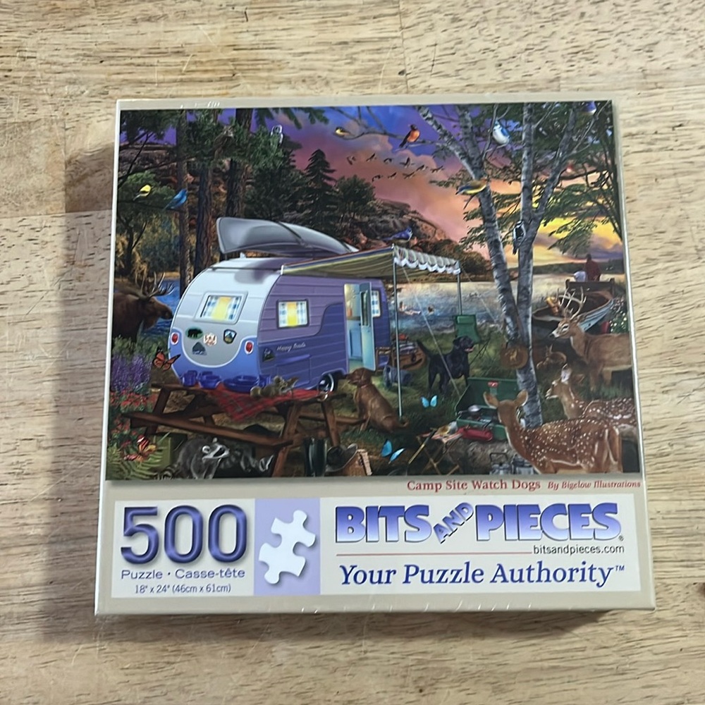 500 Piece Puzzle Camp Site Watch Dogs Bits and Pieces Sealed